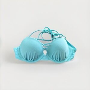 Hollister 34B Bathing Suit Bikini Top Padded Underwire